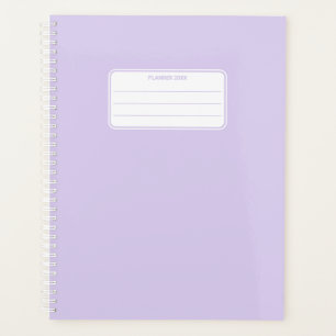 Couleurs Pastel Simples Planificateur Annuel Minim