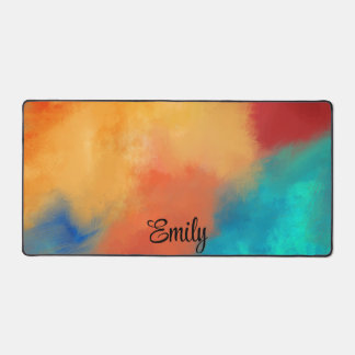 Couleurs Peintes Abstraites Nom Personnalisé