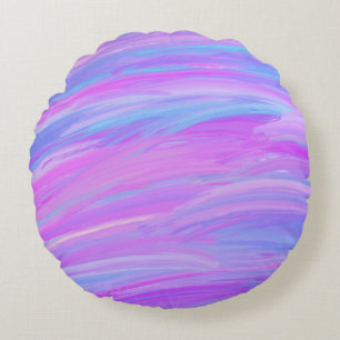 Couleurs peintes Coussin rond