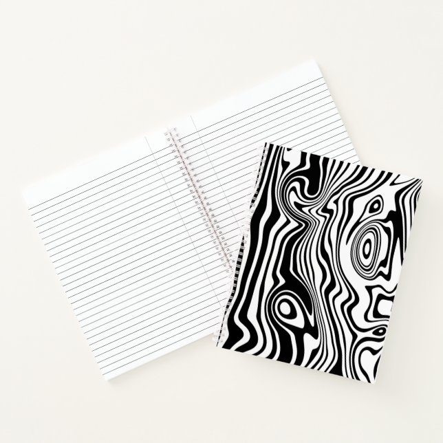 Couleurs personnalisées Carnet avec vagues Abstrai (Intérieur)