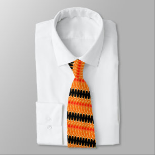 Couleurs personnalisées Cravate - Orange avec band