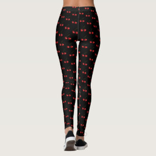 Couleurs personnalisées Leggings avec des cerises 