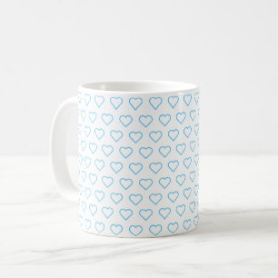 Couleurs personnalisées Mug de café avec Coeurs - 