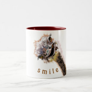 Couleurs personnalisées Mug de texte - Happy Ostr