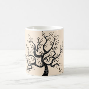 Couleurs personnalisées Mug moderne avec arbre de