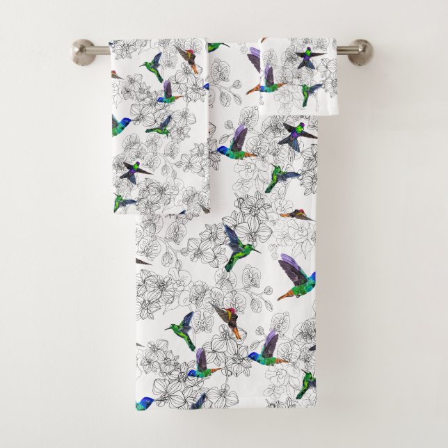 Couleurs personnalisées Serviettes de bain ressort (En situation)