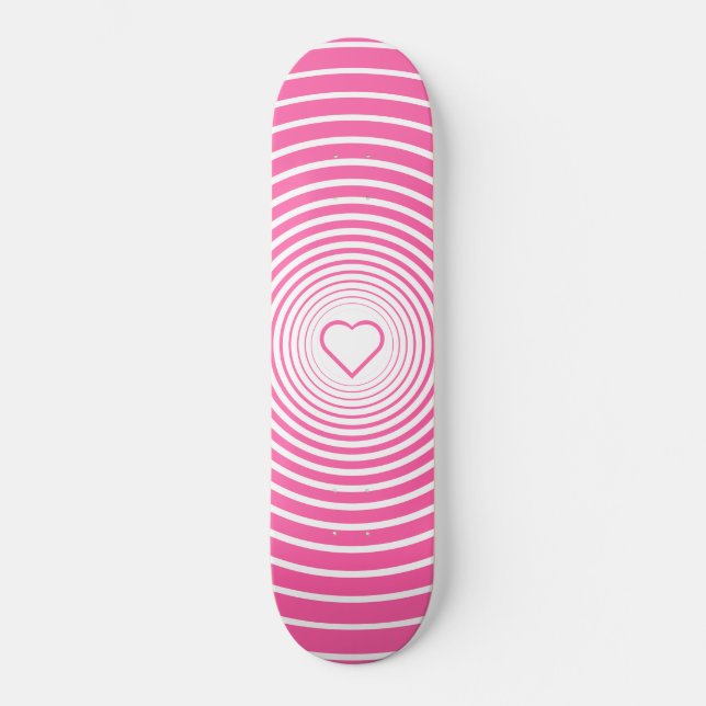 Couleurs personnalisées Skateboard - Heart Love -  (Recto)