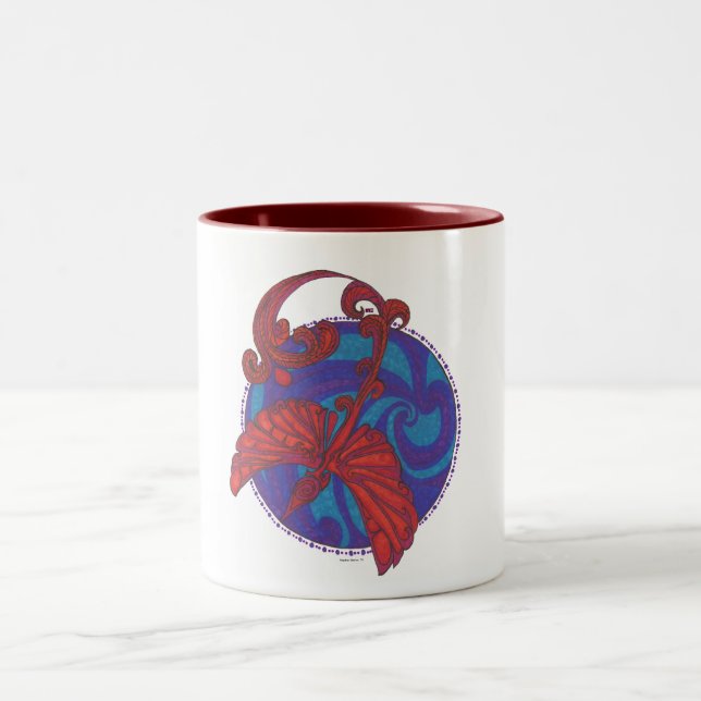 Couleurs Phoenix au-dessus de tasse de ton de l'eau 2 (Centre)