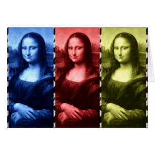 Couleurs primaires Mona Lisa Poster de animal