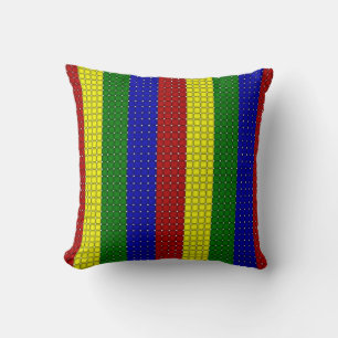 Couleurs primaires Tissé Tailles-Sq Lisse Oreiller