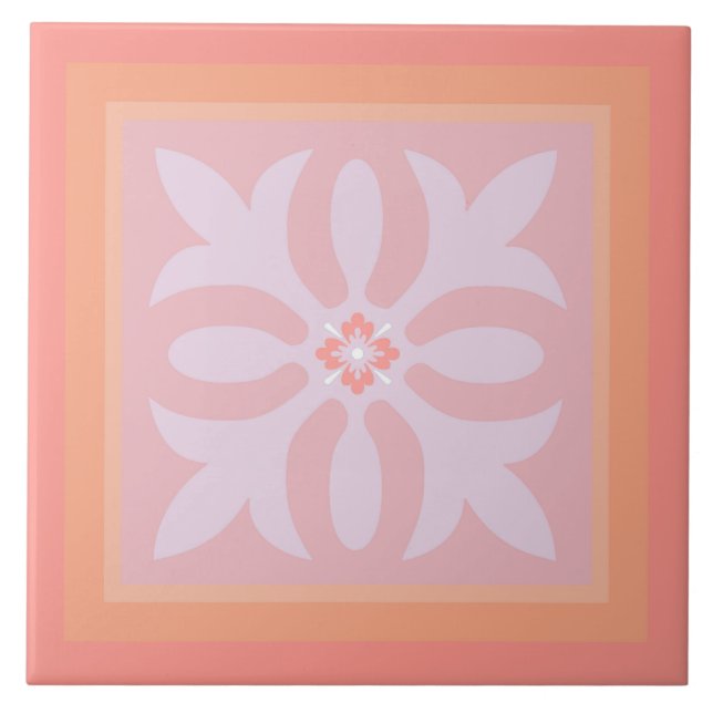 Couleurs rose Millenial motif fonction carreaux (Devant)