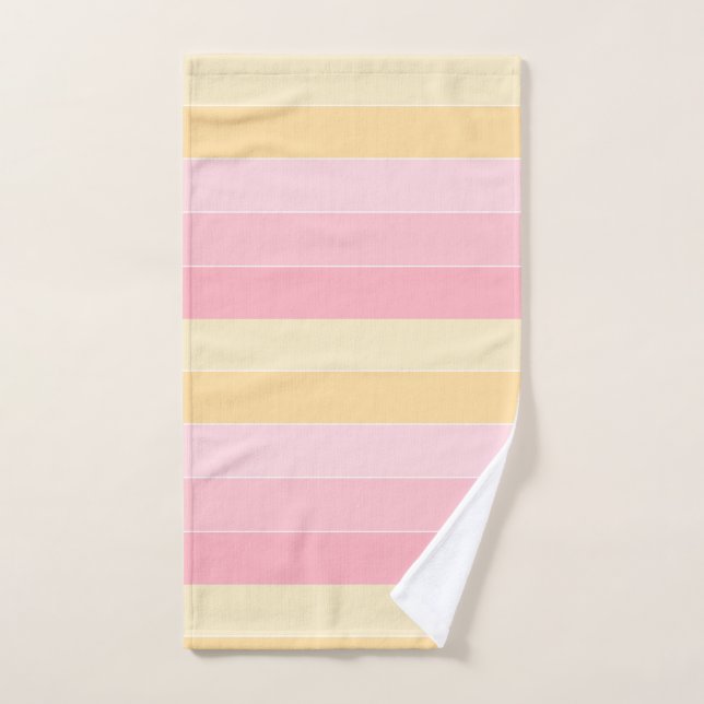 Couleurs rose violet jaune Elégant Modèle Motif (Serviette à main)