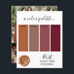 Couleurs rouille Mariage Palette Card 2023<br><div class="desc">Couleurs rouille Mariage Palette Card 2023</div>