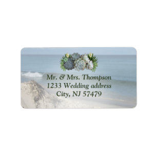 Couleurs Succulentes de blues pâles étiquettes de