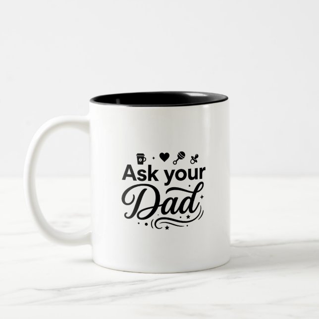 Couleurs Tasse 2 tons avec citations drôles de maman (Gauche)
