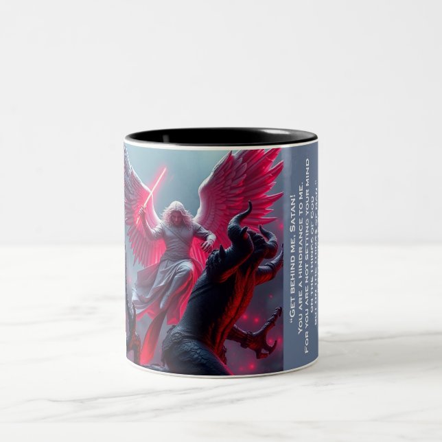 Couleurs Tasse 2 tons Saint Michel l'Archange terrassant Sa (Centre)