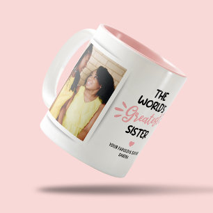 Couleurs Tasse à café bicolore avec 2 photos de la Meilleur