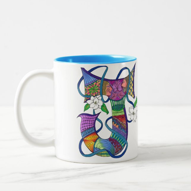 Couleurs Tasse de café de ton de la lettre J 2 (Gauche)