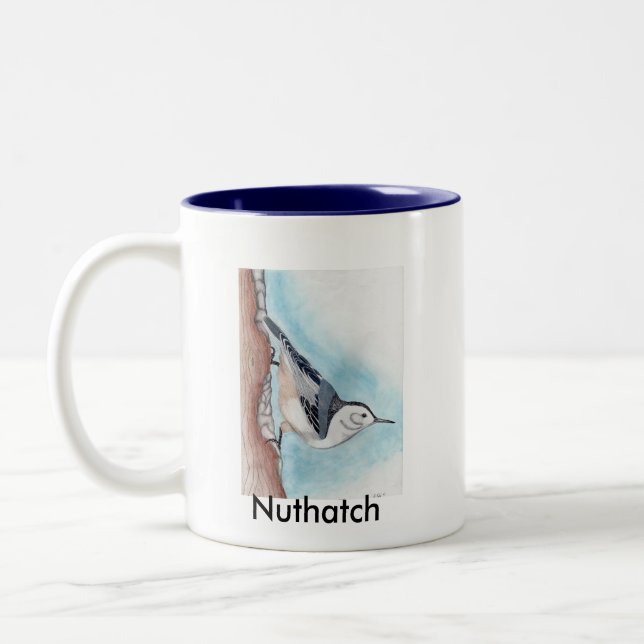 Couleurs Tasse de sittelle de 2 tons (Gauche)