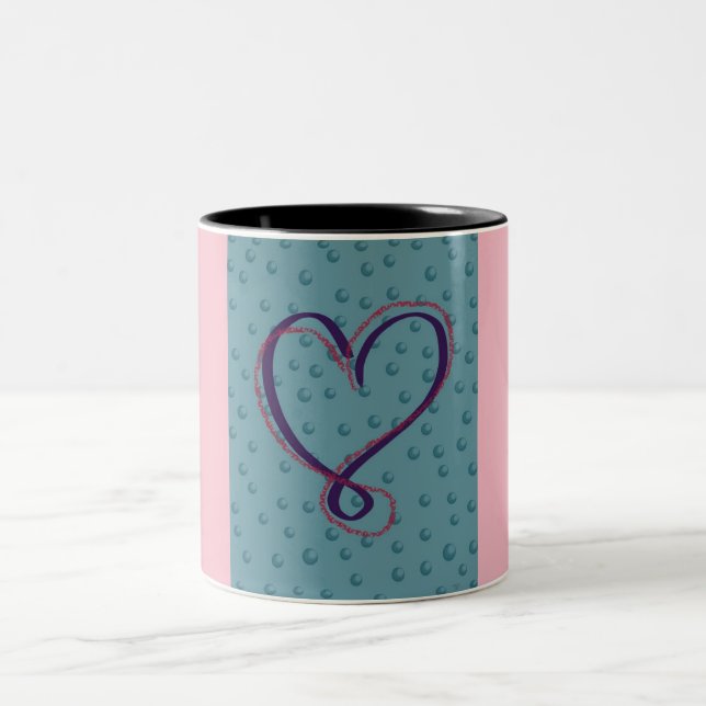 Couleurs Tasse de ton de l'amour 2 de bulle : rose (Centre)