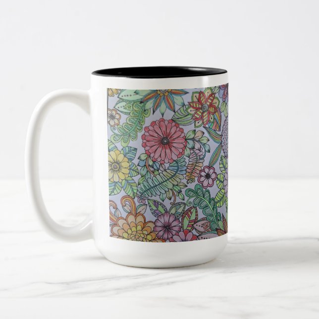 Couleurs Tasse Florale 2 (Gauche)