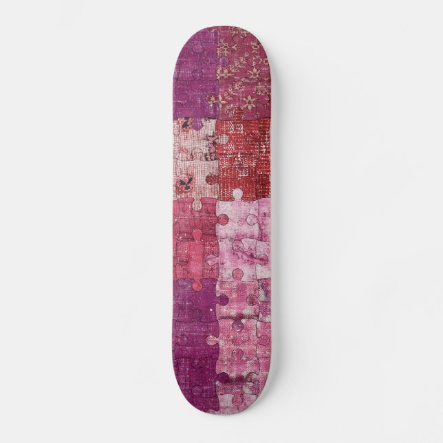 Couleurs Texture Puzzle Skateboard (Recto)