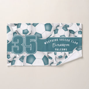 Couleurs turquoises de l'équipe de sport Beaucoup 