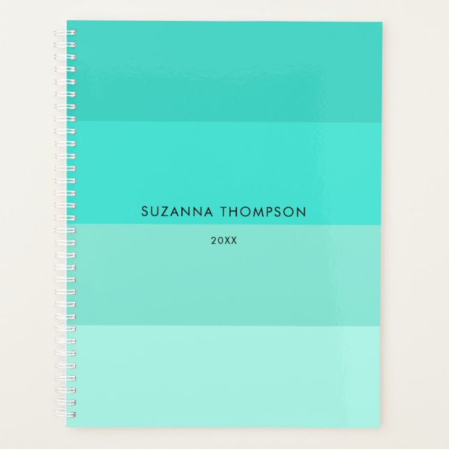 Couleurs Turquoises turquoise en bande horizontale (Devant)