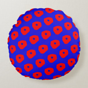 Couleurs vibrantes Coussin rond