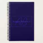 Couleurs violettes profondes modernes | Nom et mon<br><div class="desc">Nom ou marque monogrammed moderne.</div>
