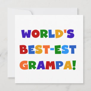Couleurs vives les meilleurs cadeaux de Grampa au