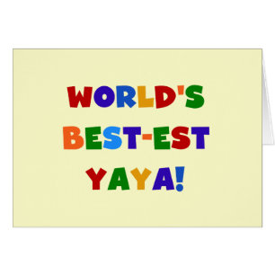 Couleurs vives les meilleurs cadeaux de Yaya au mo