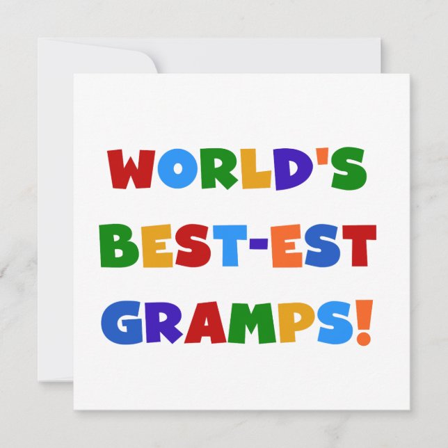 Couleurs vives Meilleurs Cadeaux Gramps du monde (Devant)