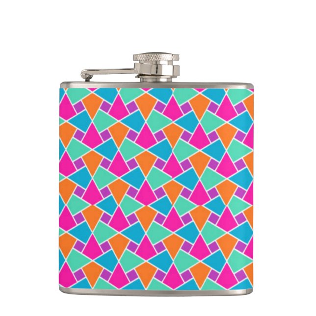 Couleurs vives Motif islamique Flacon de hanche (Devant)