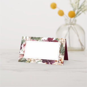 Country Boho Floral Mariage Cartes de Place