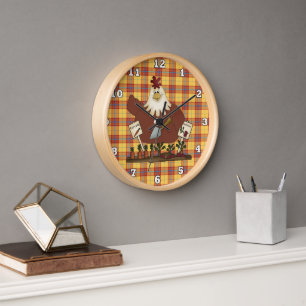 Country Chicken Kitchen horloge murale