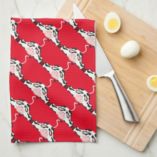 Country Cow motif Serviette de cuisine