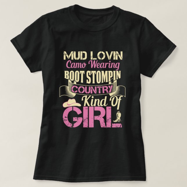 Country Girl cite le T-shirt de Ladie (Design devant)