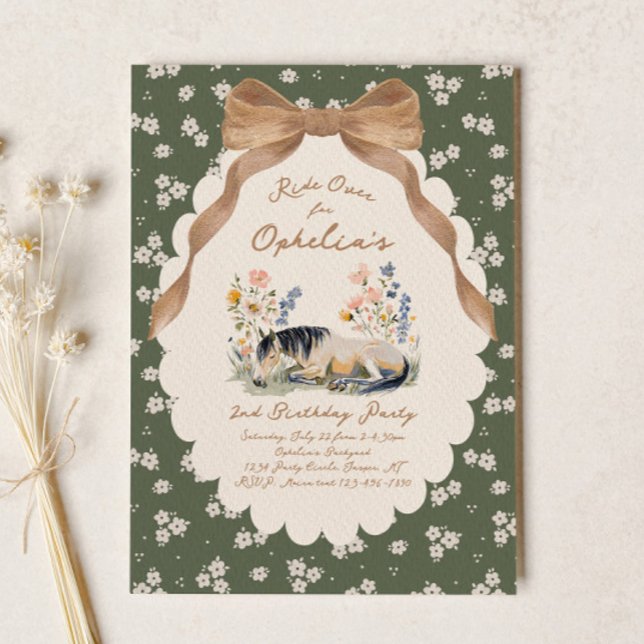 Country Horse Birthday Invitation (Créateur téléchargé)