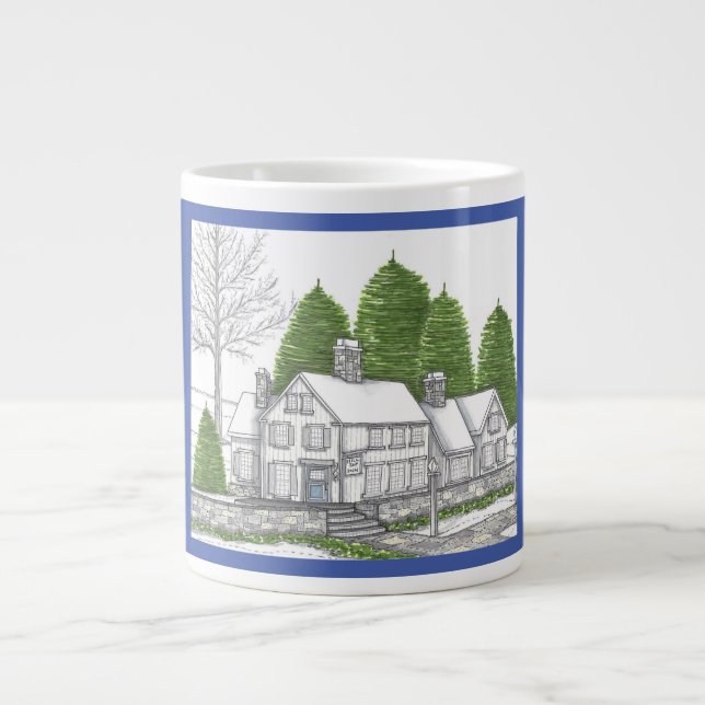 Country Inn Winter Soltice Jumbo Mug with Blue (Devant)