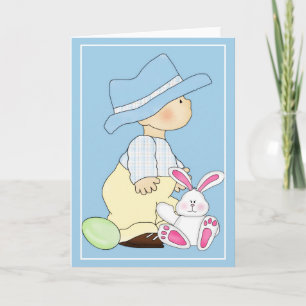 Country Kids Easter Time d4 Carte de voeux Pâques