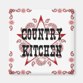 Country Kitchen Red Magnet
