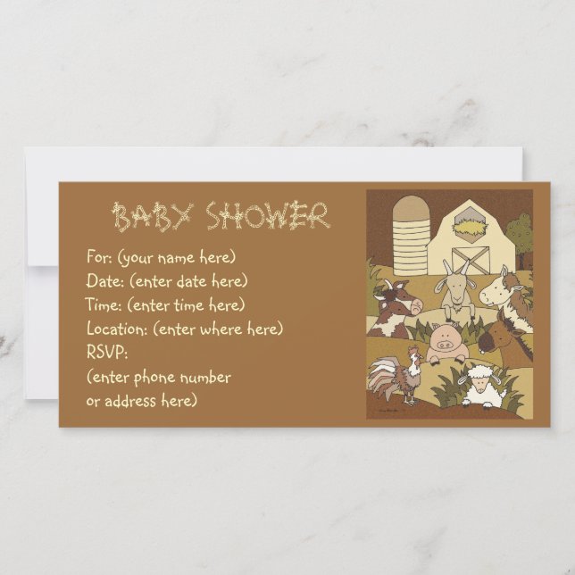 Country Life 21 Baby shower (Devant)
