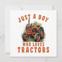Country Life Boy qui aime les tracteurs