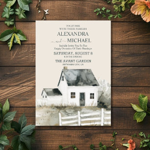 Country Ranch Farm Grange Faire-part de mariage