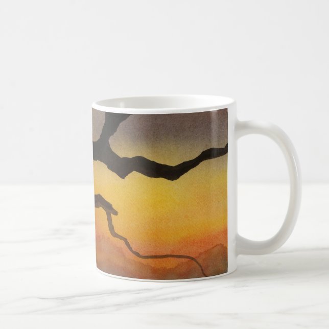 Country Road Mug soleil rural coucher de soleil ar (Droite)