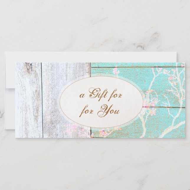 Country Vintage, Wood Boutique Certificat cadeau (Devant)