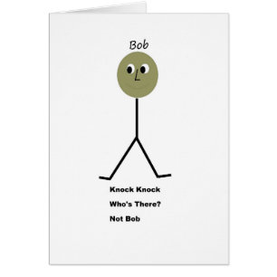 Coup de coup. Qui est là ? Ce n'est pas Bob