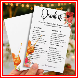 Coup de foudre au premier Spritz  Boire si jeu de 