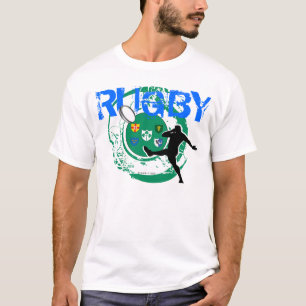Coup-de-pied de T-shirt de fans de rugby de